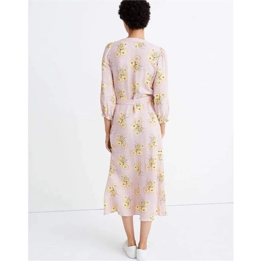 Madewell Pink Puff Sleeve Maxi Dress - Picture 4 of 6